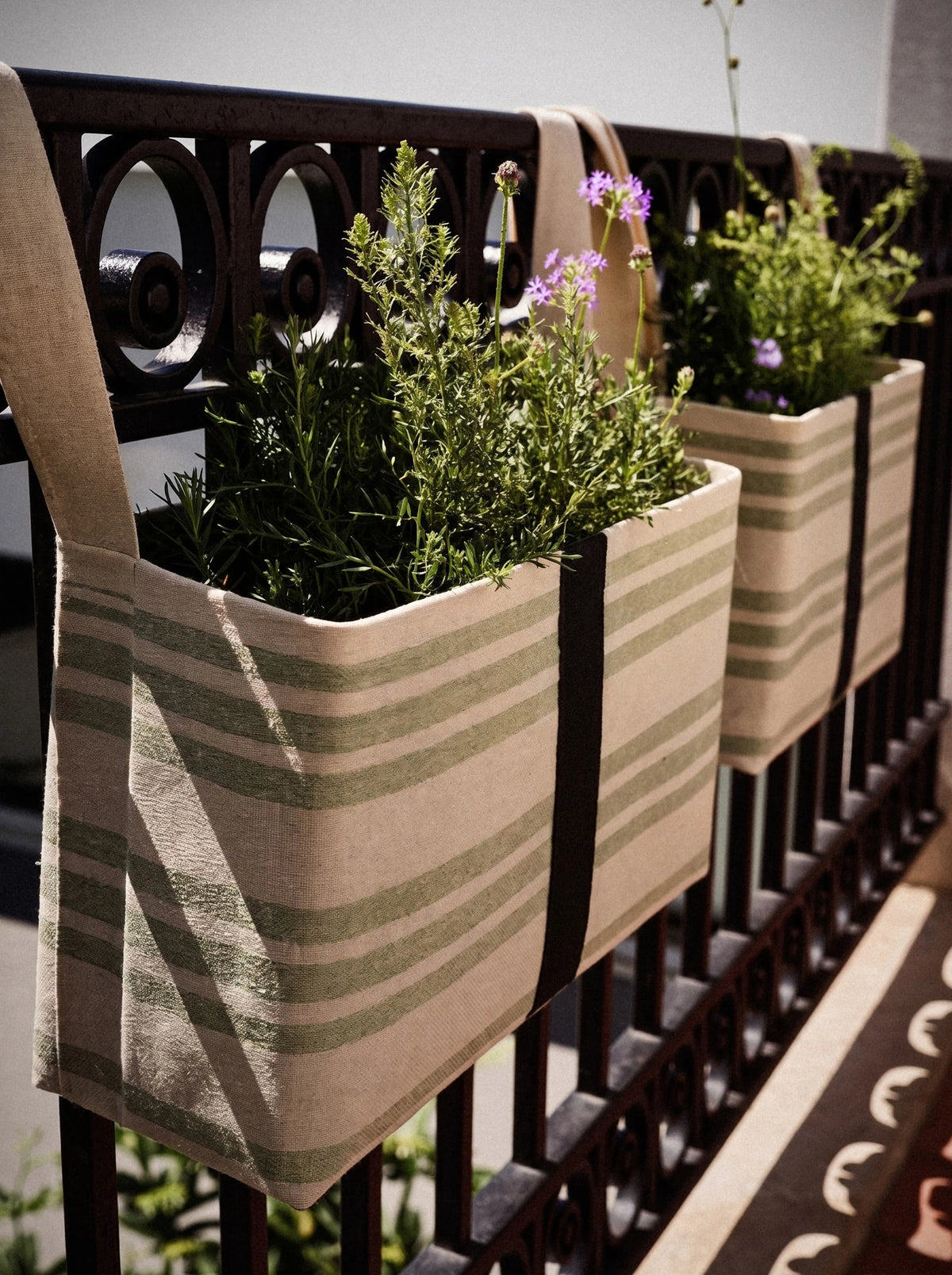 Stripe Canvas Caddy