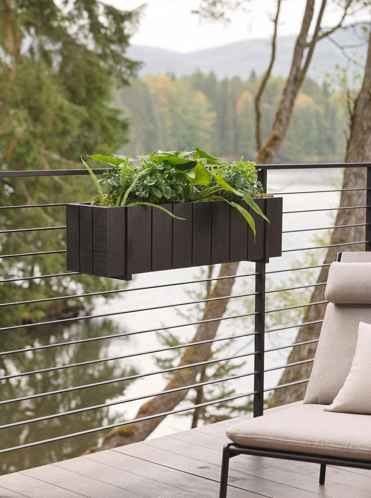 Footed Slat Trough